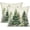 Dark and Light Green, variant on Christmas Pillow Covers 12x20 inch Set of 2 Watercolor Blue Green Christmas Tree Rustic Style Nature Forest Print Decorative Throw Pillows Winter Christmas Decor TH-32B12
