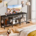 thumbnail image 6 of TV Stand for TVs up to 55 Inch, Entertainment Center with Open Storage Shelves, Media Console Table with Soundbar Shelf for Living Room, Bedroom, White, 6 of 6