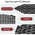 thumbnail image 5 of Mophoto 48 PCS PVC Garage Floor Tiles 12"x12"x0.6" Non-Slip Heavy-Duty Interlocking Drainage Mat Modular Splicing Flooring Tile for Garage Garden Patio Pool(Black+Gray), 5 of 7