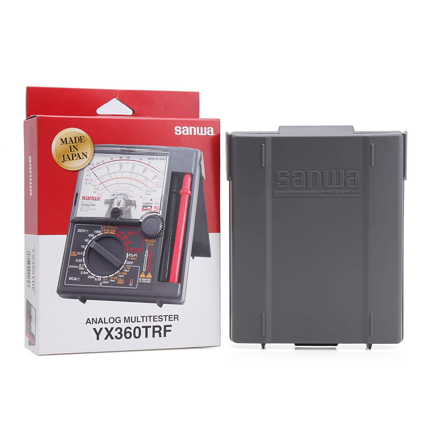 Sanwa Analog Multimeter YX360TRF with Built-In Case