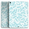 thumbnail image 2 of DesignSkinz Teal Zendoodle Feathers Full-Body Skin Decal Wrap Cover for iPad Pro 9.7" (A1673/A1674/A1675), 2 of 4