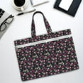 thumbnail image 6 of Kdxio Daisies Flowers File Tote Document Bag Business Briefcase Bag Document Organizer Tote Briefcase for Letter A4 Files Business Teacher Office Bag, 6 of 8