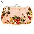 thumbnail image 7 of Ludlz Women Flower Printed Canvas Wallet Card Holder Coin Purse Clutch Handbag Bag, 7 of 7