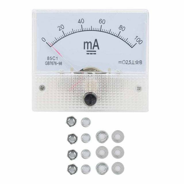 Oubit DC Panel Meter,85C1 DC 0~100MA Pointer DCMA Meter Measuring Meter Superior Craftsmanship