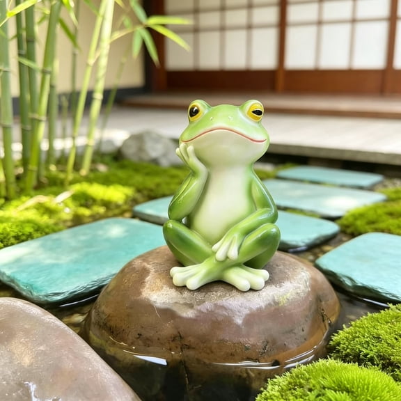 JHRGJIO Resin Garden Statues, Cute Figurines Outdoor Decoration Accent, Patio Yard Pond Display for Home Lawn Landscape Ornament House Outdoor Decor Garden Yard