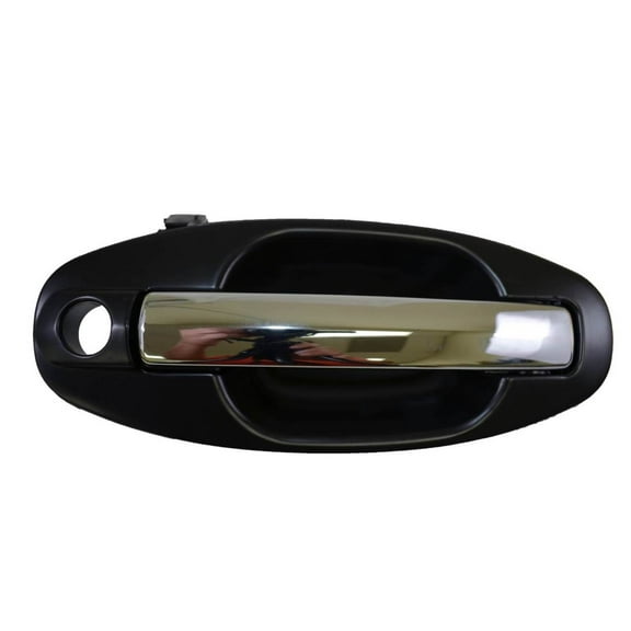 PT Auto Warehouse HY-3501MP-FR - Outer Exterior Outside Door Handle, Primed Black Housing Chrome Lever - Passenger Side Front Fits select: 2001-2006 HYUNDAI SANTA FE