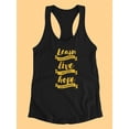thumbnail image 3 of Learn, Live And Hope Quote Racerback Tank Women -Image by Shutterstock, Female x-Large, 3 of 4