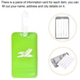 thumbnail image 4 of Uxcell Luggage Tag PVC Holders Baggage Label Identifier with Straps Green 4 Pack, 4 of 6