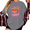 1-Gray, variant on UNISHE Women's Gray Colorful Speckled Fish Green Yellow Stripes Graphic Short Sleeve T-Shirt Breathable Top