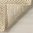 thumbnail image 3 of Home Conservatory Textured Handwoven Jute Area Rug, 8' x 10',  Beige, 3 of 8