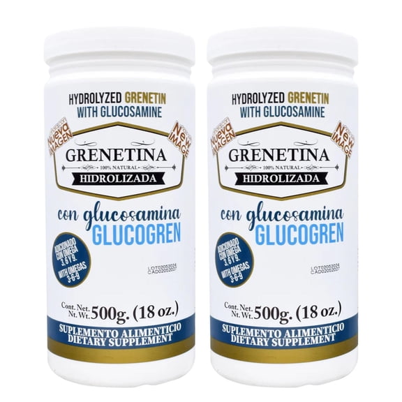 Pretty Bee Grenetina Hidrolizada con Glucosamina 2 botes 500 Grs