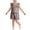 Coffee, variant on Girls Summer 2 Piece Outfits Kids Cute Ruffle Sleeve Tank Top and Shorts Casual Clothing Sets Green Size 12