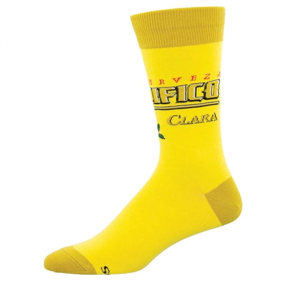 Pacifico Chaussettes Classiques pour Hommes Cerveza Clara Marque Jaune