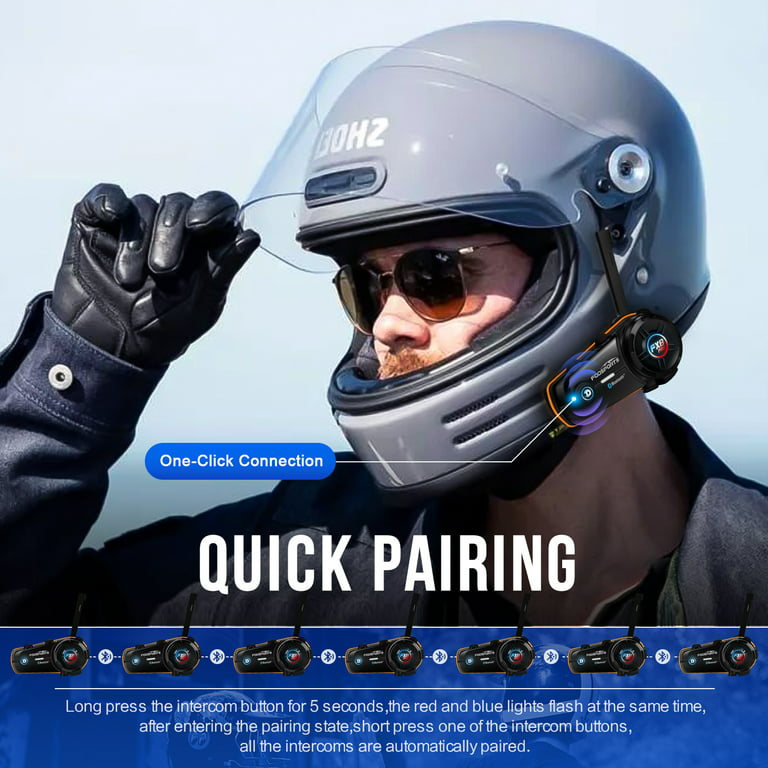 Fodsports FX8 AIR Helmet Intercom Headset Motorcycle Waterproof BT