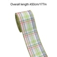 thumbnail image 3 of Easter Wired Ribbon with Bunny and Egg Checkered Pattern, Spring Decorative Polyester Ribbon Roll for Wreath Making Gift Wrapping Bows Basket DIY Crafts, 3 of 5