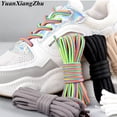 thumbnail image 2 of par de cordones redondos Arco Iris sólido clásico Martin bota cordones Casual botas deportivas zapatos cordones zapatillas cordones 120cm Gao Jinjia LED, 2 of 2