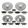 thumbnail image 3 of PowerStop Front and Rear Z23 Evolution Sport Carbon-Fiber Ceramic Brake Pad and Drilled & Slotted Rotor Kit Fits: FORD Select Models K6478, 3 of 10