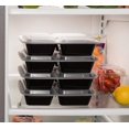 thumbnail image 6 of Meal Prep Haven Three Compartment Food Containers with Lids - 14 Pack, 6 of 7