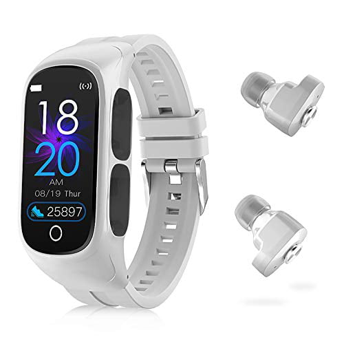 W@nyou Fitness Tracker Smart-Watch Earbuds - 2 in 1 Activity 