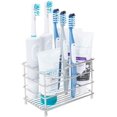 thumbnail image 1 of Organizador de 7 ranuras, antideslizante, fácil de limpiar para pasta de dientes y cepillos, accesorio de baño duradero y funcional, soporte para cepillos de dientes de acero inoxidable, 1 of 7
