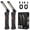 black, variant on AOLIGO LED Work Light 2 Pack, Rechargeable COB Flashlight with 5 Modes, Magnetic Base and Hook, 360° Rotate, Foldable Portable Waterproof Light for Workshop, Camping, Emergency