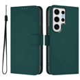 thumbnail image 1 of For Samsung Galaxy S24 Ultra Case Solid Color Wallet Leather Phone Cover with Strap - Lemon, 1 of 5