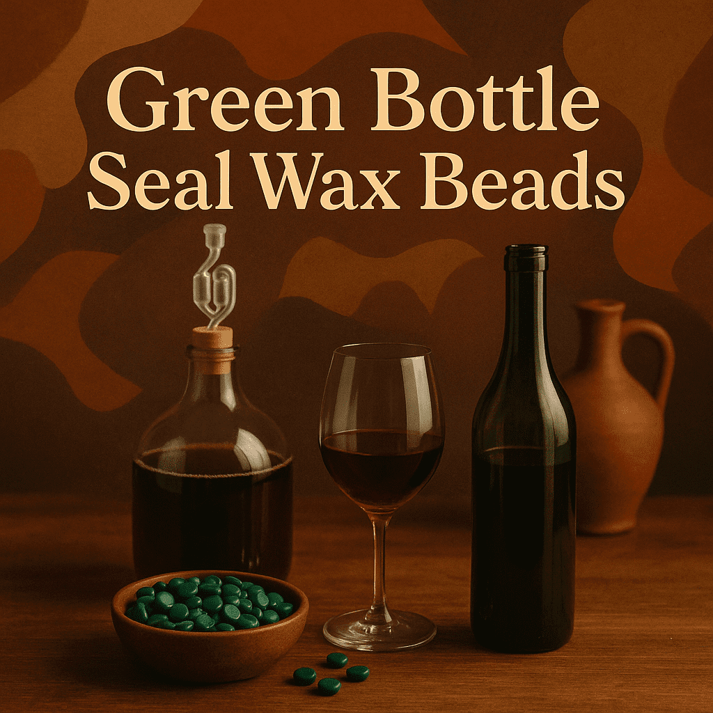 LD Carlson Green Bottle Seal Wax Beads 1 lb