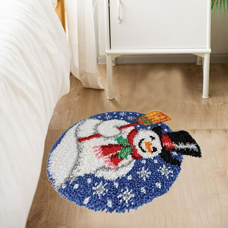 5PACK Christmas Latch Hook Pillow Kits - Snowman Panda Crafty