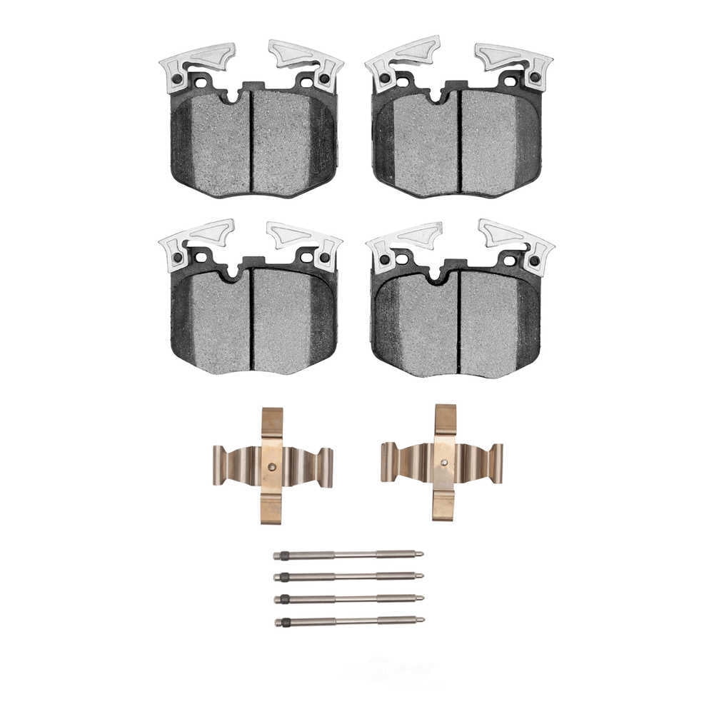 Dynamic Friction Company 1552-1867-01 DFC 5000 Advanced Brake Pads - Low Metallic and Hardware Kit