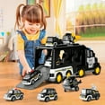 thumbnail image 6 of NICKSUN Toddler Car Toys, Police Truck for Kids 3-5 Years, 5-in-1 Friction Power Vehicle Toy Gift for Toddlers Boys Girls, 6 of 7