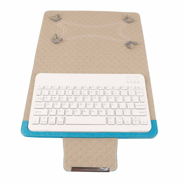 Étui Universel pour Tablette 10 Pouces et Ensemble Clavier Rechargeable, Étui de Protection Détachable pour Tablettes 10 Pouces, Fonction Multimédia Combinée Fn