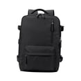 thumbnail image 3 of Mochila de viaje para computadora portátil Mochila grande para computadora Mochila de negocios elegante Hombres con puerto de carga USB Mochila ligera negro, 3 of 8