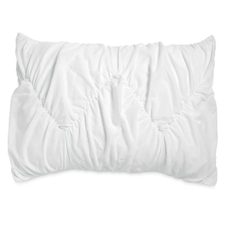The Pioneer Woman Ruched Chevron Sham Set, Standard, White