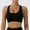 #1- Black, variant on Sport Bras Women Wirefree Push up Underoutfit Bralette Padded Backless Halter Support Corset Full Coverage Comfy Lingerie Blue L