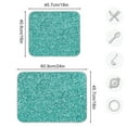 thumbnail image 3 of Green Shiny Teal Dish Drying Mat Microfiber Kitchen Mats Large Counter Absorbent Dish Pad Drainer Rack 18"x24", 3 of 7