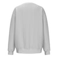thumbnail image 3 of MeetoTime Sweatshirts à Col Rond pour Femmes Automne Manches Longues Pull-Over Surdimensionné avec Poches, 3 of 5