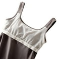 thumbnail image 4 of ZyeKqe Tank Tops with Built in Bras for Women Wide Strap Yoga Cami Top Scoop Neck Sleeveless Pajama Tops, 4 of 6