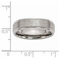 thumbnail image 5 of Titanium Ridged Edge 6mm Satin and Polished Band, 5 of 9