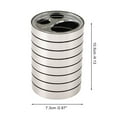 thumbnail image 2 of Unique Bargains 1 Pc Women Portable Toothbrush Holder for Bathroom Titanium Tone, 2 of 5