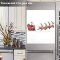 thumbnail image 6 of IAUYY Magnetic decorative sticker - 23x26 Inch PVC Refrigerator Decorative Cover, Removable DIY Art for Kitchen Appliances The Sled Pulled by The Reindeer, 6 of 6