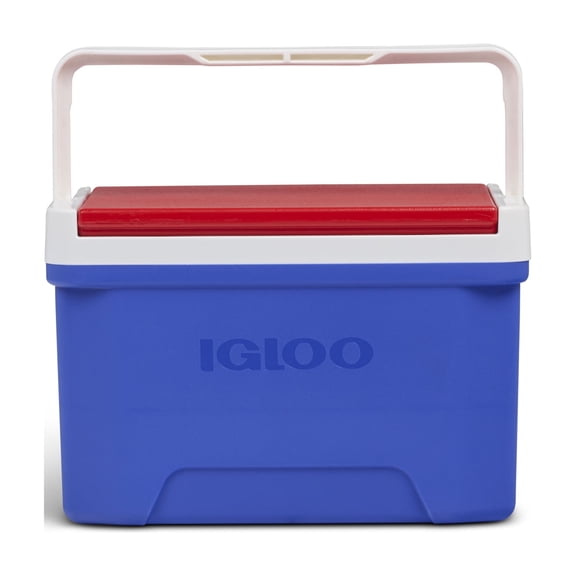 Igloo 9 QT Laguna Ice Chest Cooler, Blue Red and White