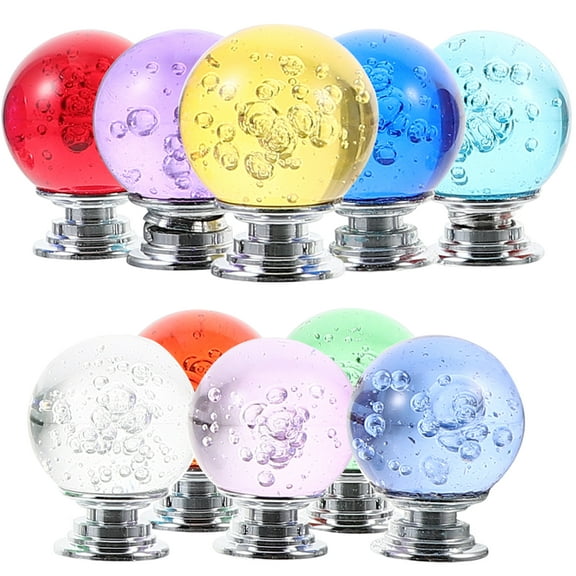 unbranded 10 Pcs Kitchen Cabinet Knob Crystal for Cabinets Handles Adjustable