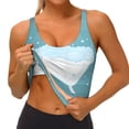 thumbnail image 3 of Fotbe Bathtub with Soap Bubbles Sujetador Deportivo Largo sin Aros para Mujer con Almohadillas y Soporte Medio, Transpirable y Absorbente, Camiseta Tipo Chaleco o Tank Top-X-Large, 3 of 8