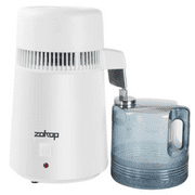 GXG 4L 110V 750W Countertop Home Water Distiller Machine Fully Upgraded Stainless Steel Distilled Water Purifier Filter White US Plug