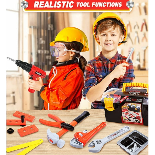 Kids Tool Set - Pretend Play Construction Toy with Kids