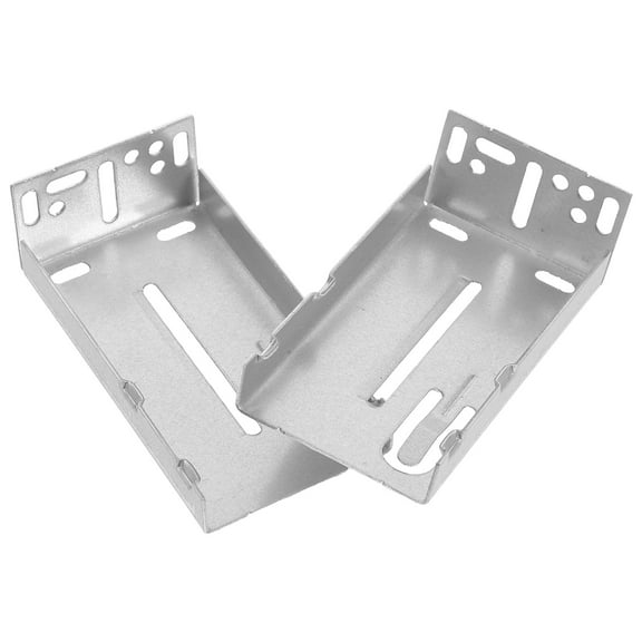 WHAMVOX 2pcs Rail Drawer Slide Bracket Three-Section Drawer Guide Furniture Hardware Drawer Rail Fastener For Cabinets Desks Wardrobes