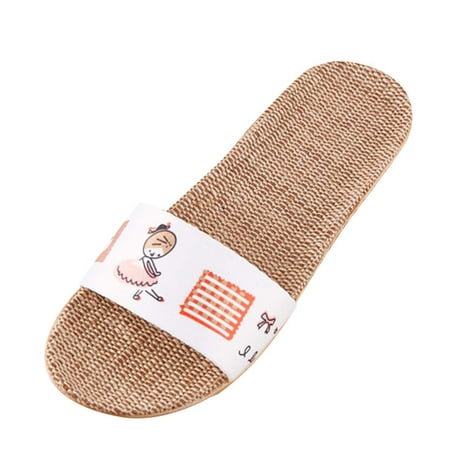 

nsendm Women Home Wear Slippers Slippers For Fashion Ladies Women Breathable Bohemia Beach Women Indoor Slippers S Brown 10