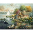 thumbnail image 3 of Peaceful Mooring 18x15 Black Modern Framed Museum Art Print Titled - Boehme, Nicky, 3 of 5