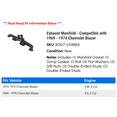 thumbnail image 2 of Exhaust Manifold - Compatible with 1969 - 1974 Chevy Blazer 1970 1971 1972 1973, 2 of 2