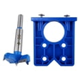 thumbnail image 4 of Kit de plantilla para bisagra oculta de 35 mm, plantilla para fresadora de agujeros de bisagra, carpintería para instalación de puertas de muebles, Azul, 4 of 8